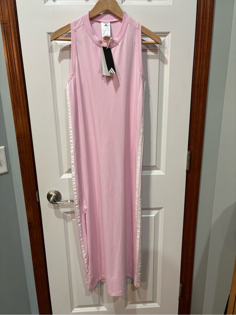 NEW WITH TAGS Pink Sleeveless Maxi Slip Dress - ADIDAS
